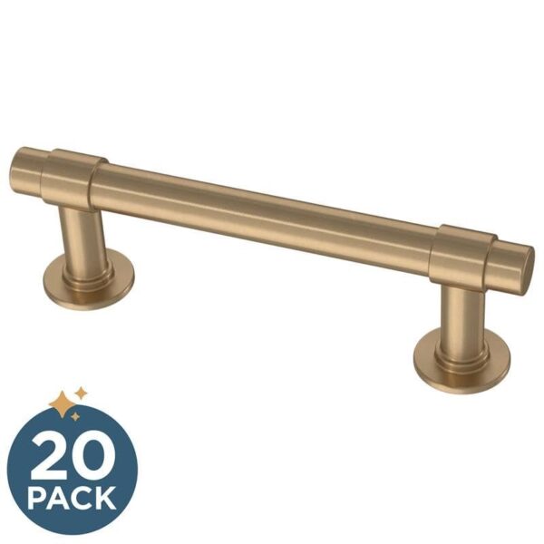 FRANKLIN BRASS Bar (20-Pack) Cabinet Handles 3 Hole to Hole Champagne Bronze Kitchen Cabinet Pulls Drawer Handles Cabinet Hardware Dresser Drawer Pulls P29520K-CZ-B2 - 图片 2