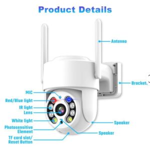 8-channel monitoring camera system network camera 5MP WiFi dome camera